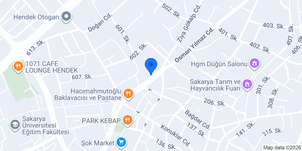 Hantek Lokantası konumu