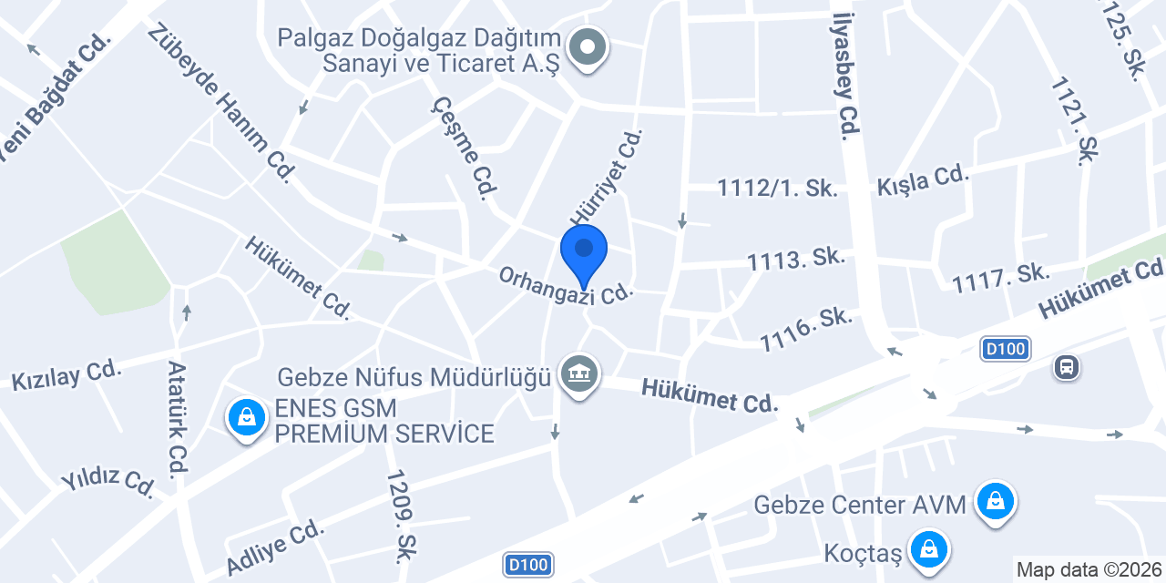 Office Gebze konumu