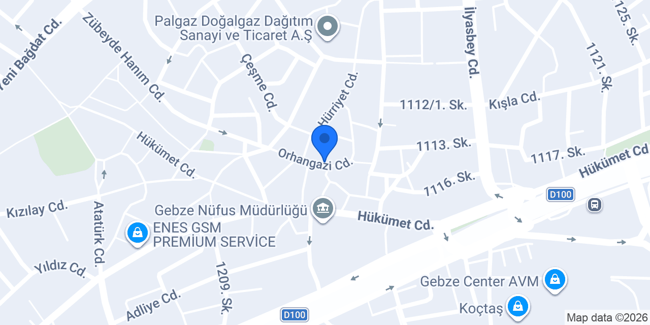 Gebze Kitap Fuarı konumu
