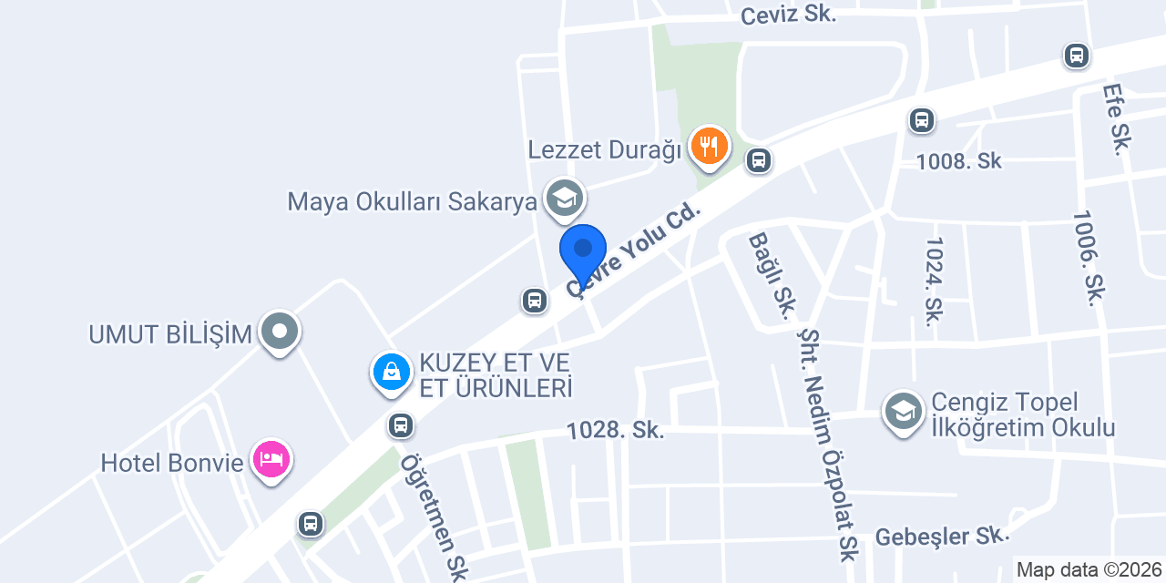 Kuzey terminal taksi konumu