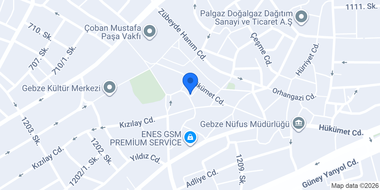 TEB Gebze Çarşı Şubesi konumu