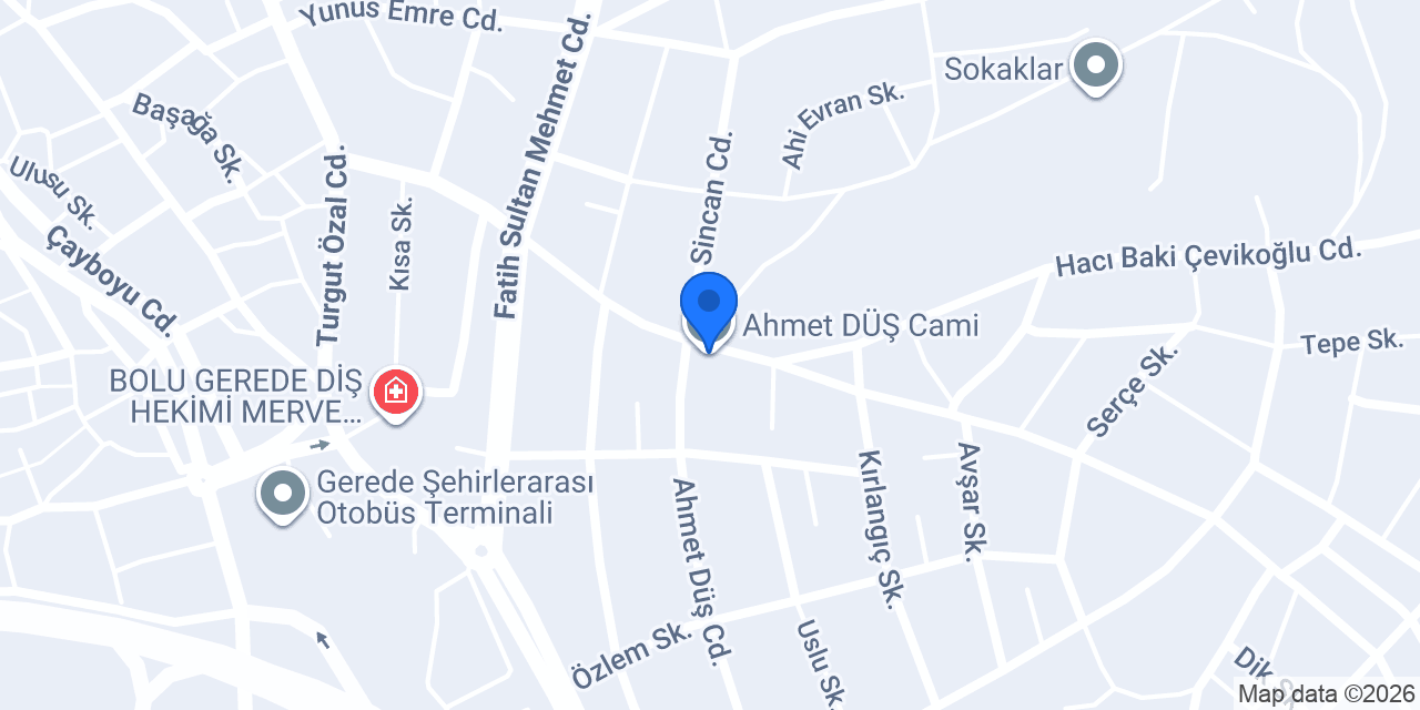 Ahmet DÜŞ Cami konumu