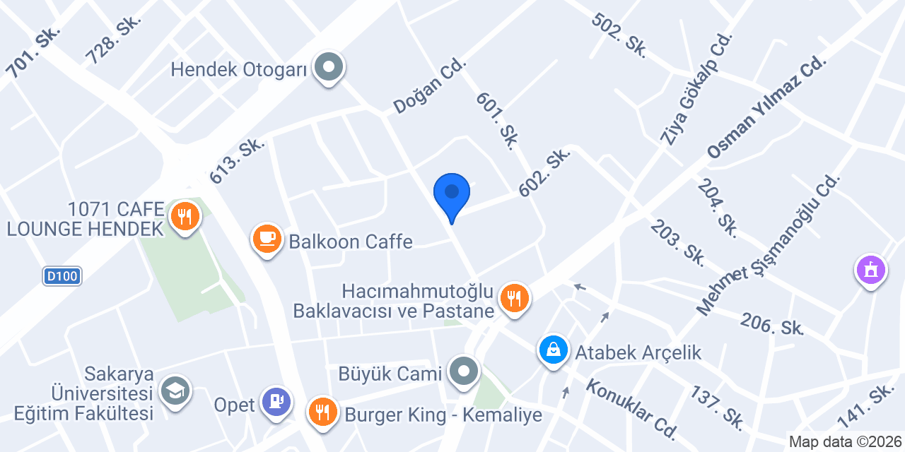 Elektro Hendek konumu