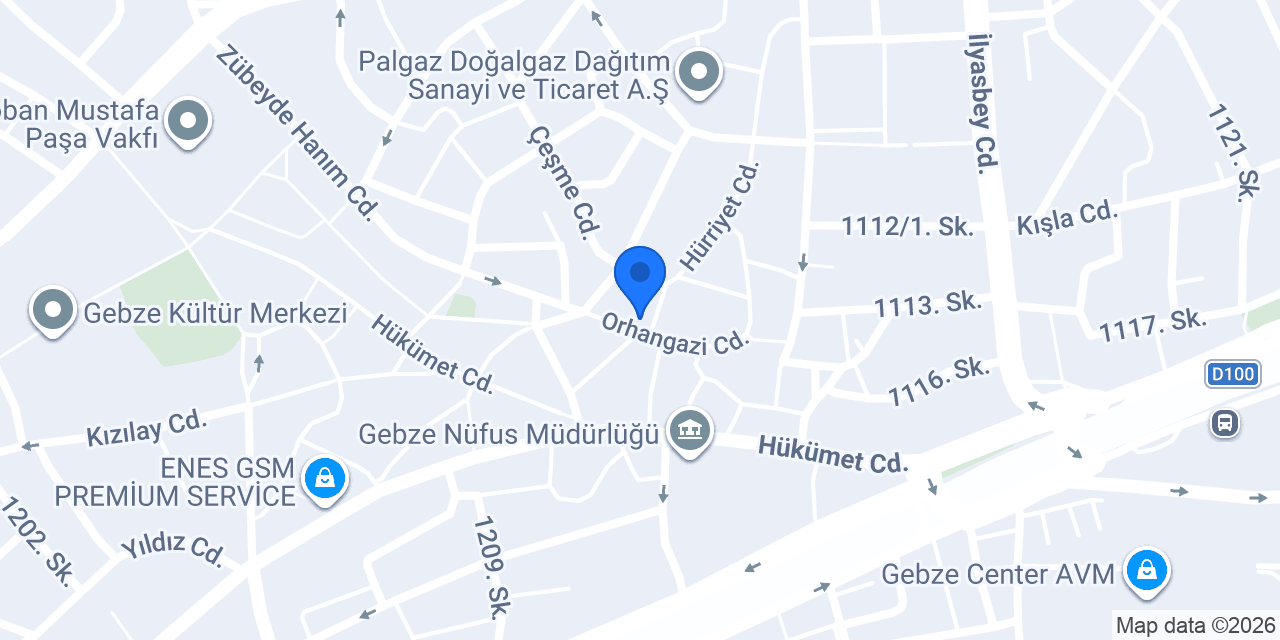 GEBZE ZORLU KİTABEVİ konumu