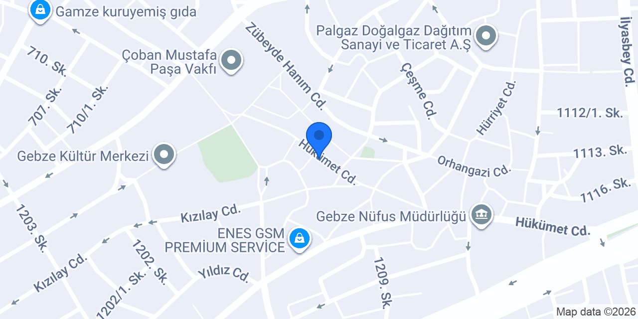 Gebze Gagala Döner konumu