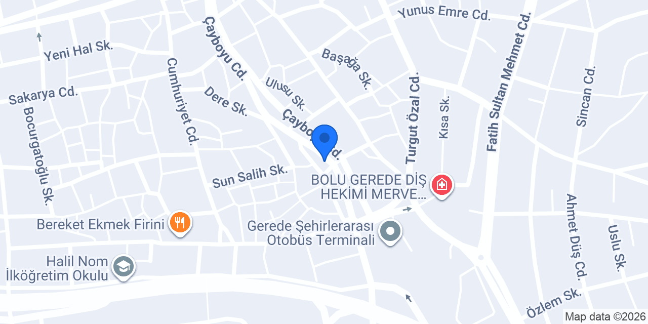 ÜNNÜ SPOT GEREDE konumu
