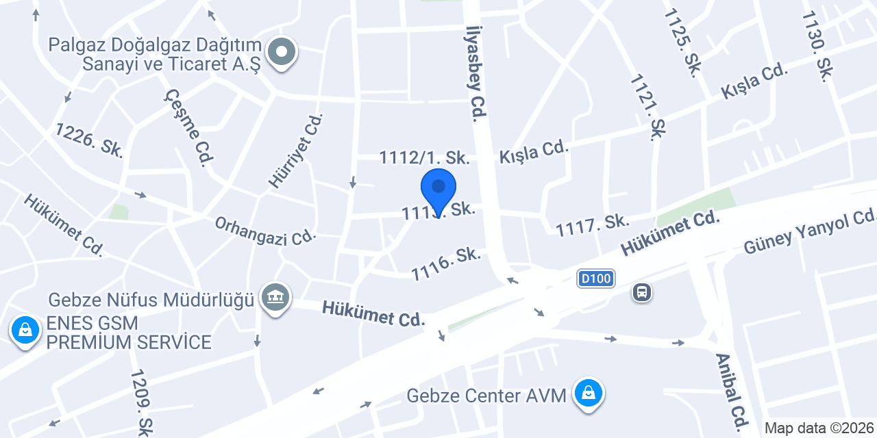 Arveka Endüstriyel Mutfak konumu