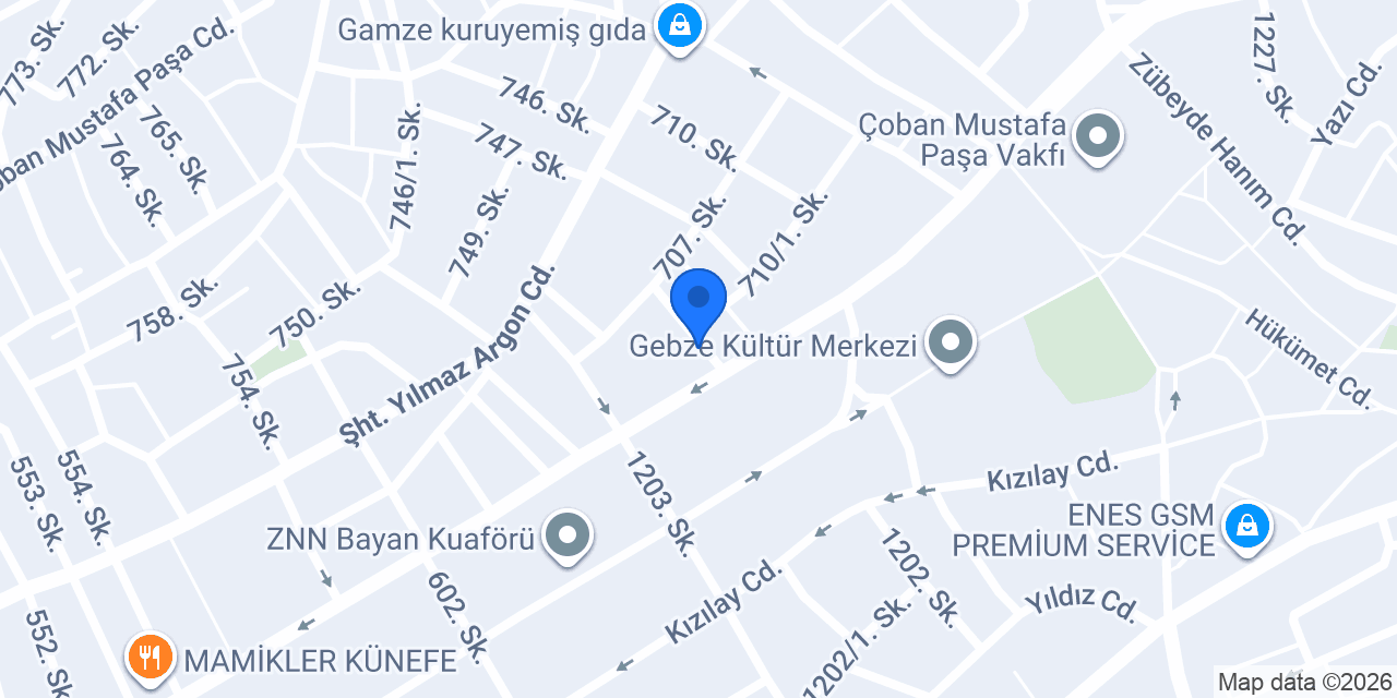 Kelebek Mobilya - Gebze konumu