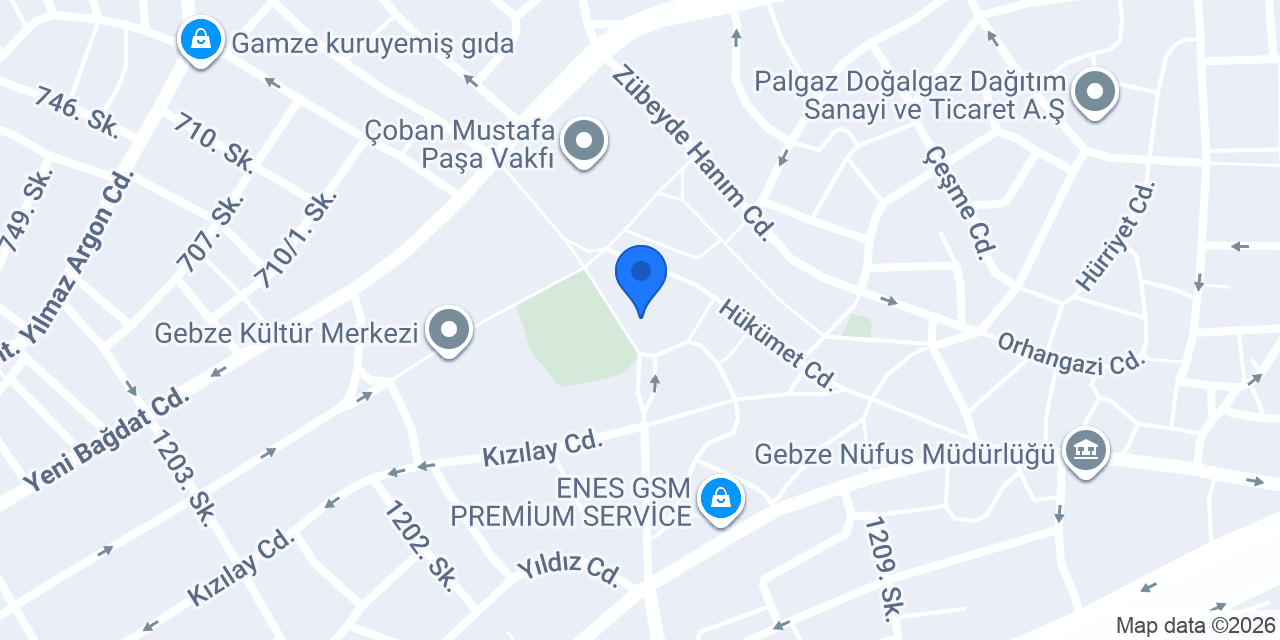 CHP Gebze İlçe Başkanlığı konumu