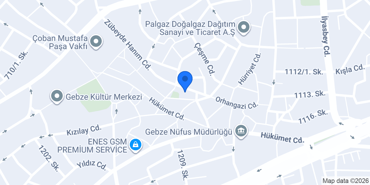 Gebze Pegem Akademi konumu