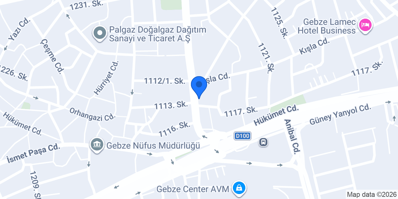 Akademi Royal Gebze konumu