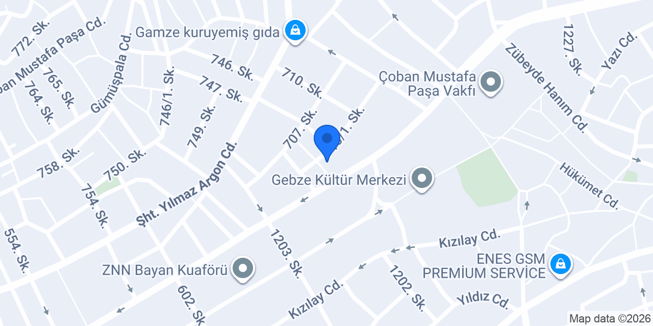 Gebze Duru Özel Öğretim Kursu konumu
