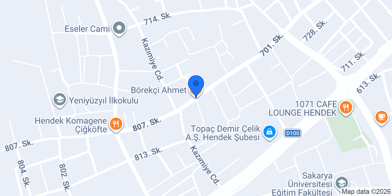 Börekçi Ahmet konumu