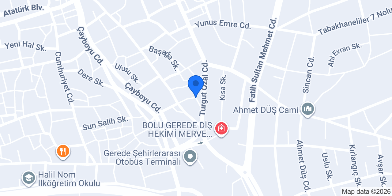 Gerede Durak Taksi - Dursun Açıkalın konumu