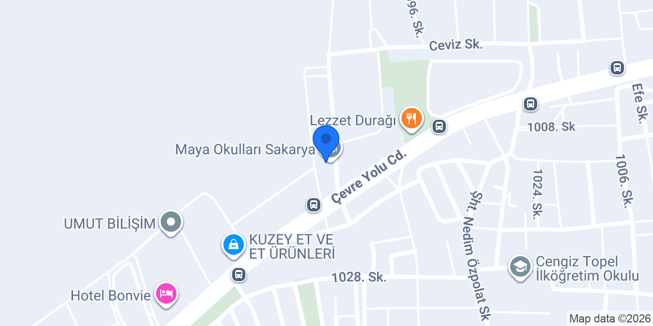 Maya Okulları Sakarya konumu