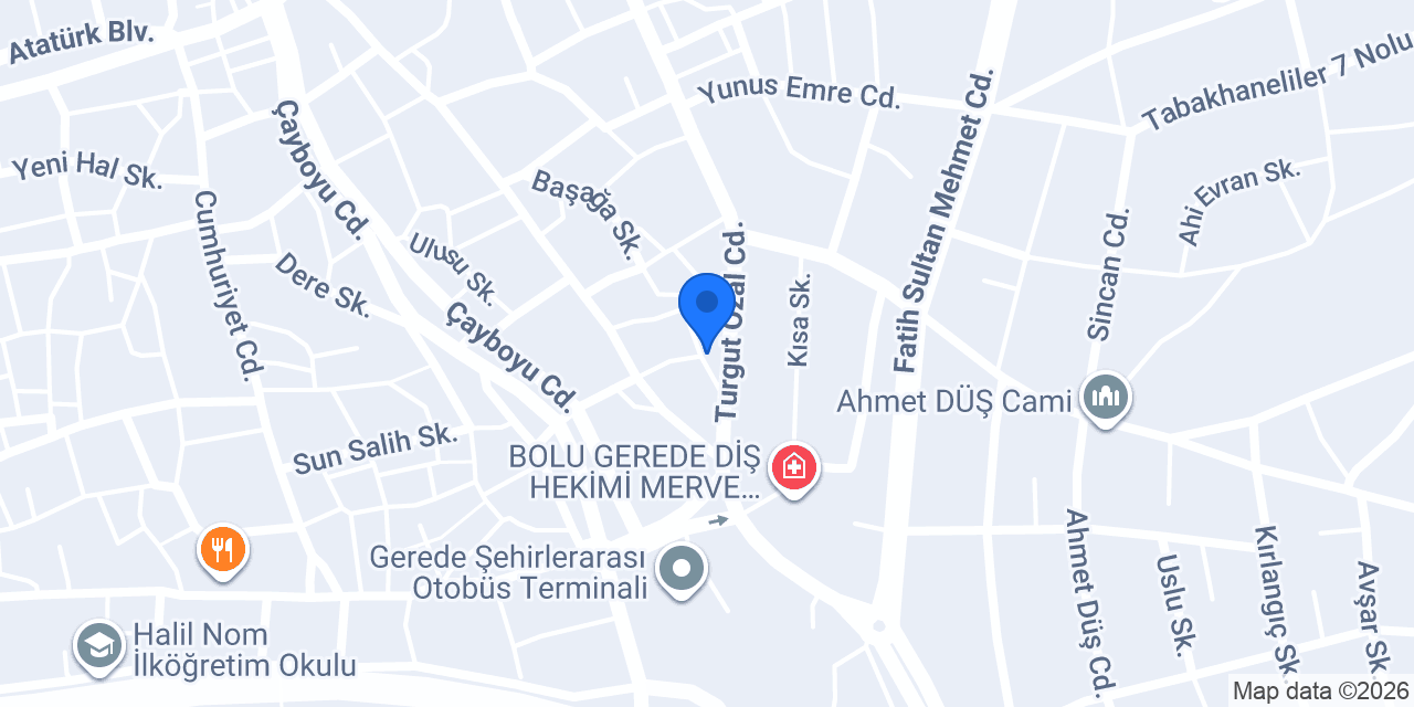 Gökçe Giyim konumu