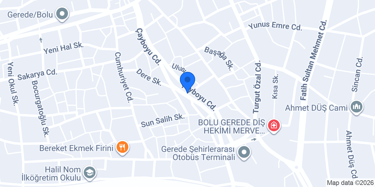 GEREDE ERBAŞ HELVA ŞEKERLEME konumu