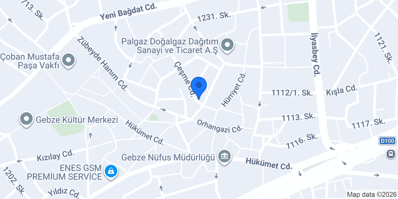 Gebze Sünnet Kliniği konumu