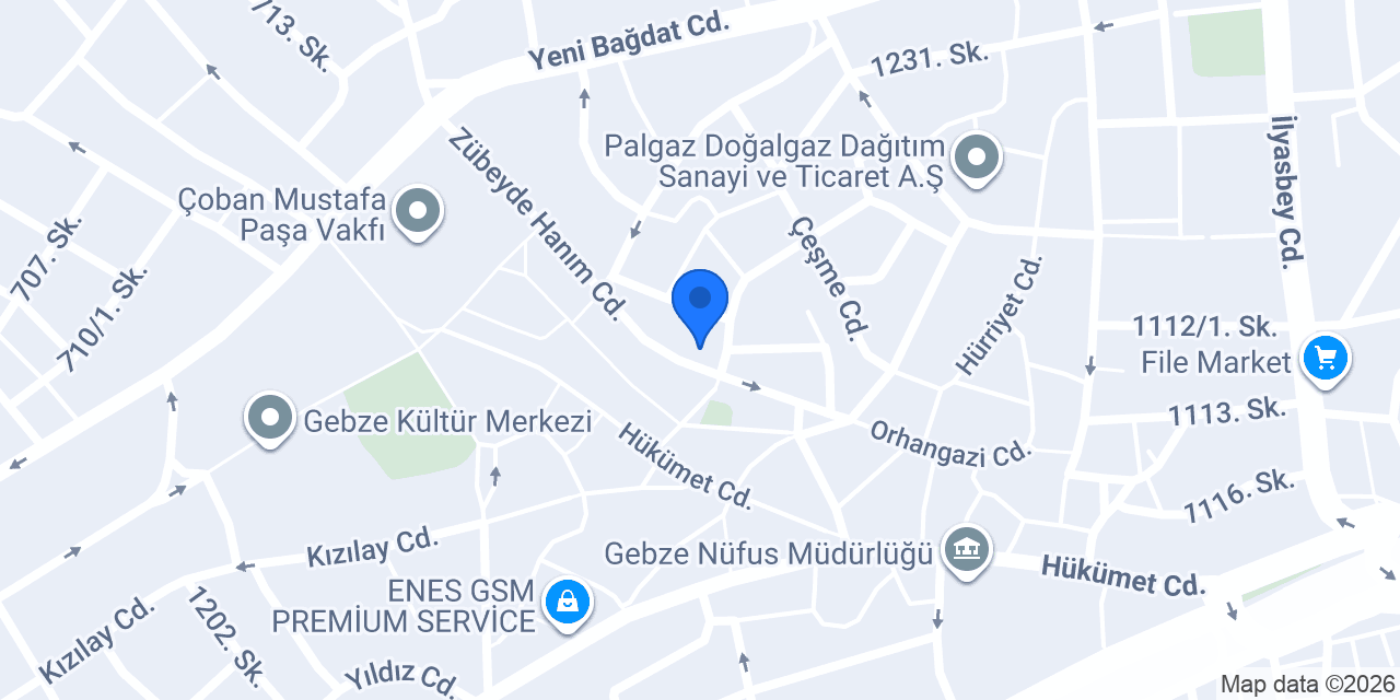 Katılımevim Gebze 2 Şube konumu