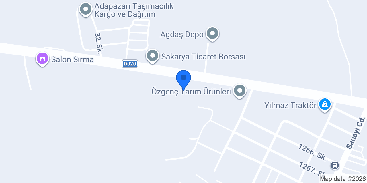 Topaç Demir Çelik A.Ş. Merkez Adapazarı konumu