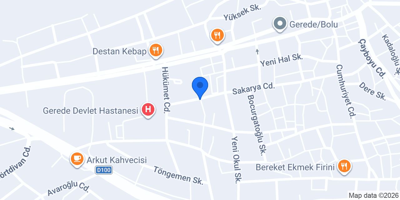 Gerede Hünerli Eller konumu