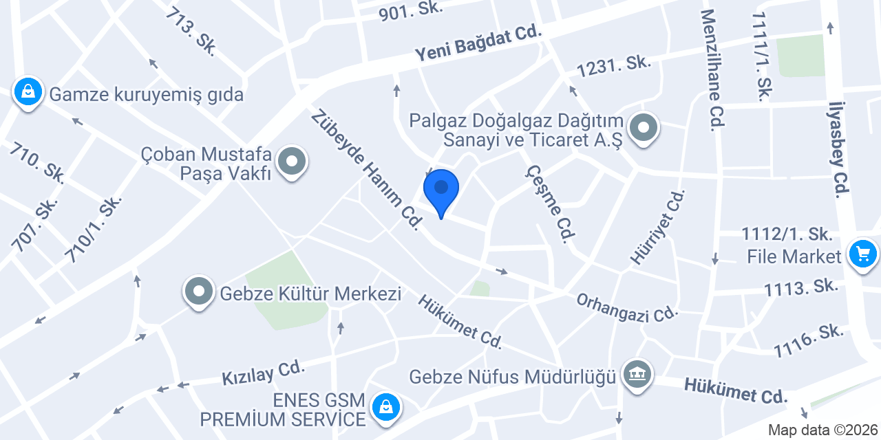 Yargı Akademi Gebze konumu