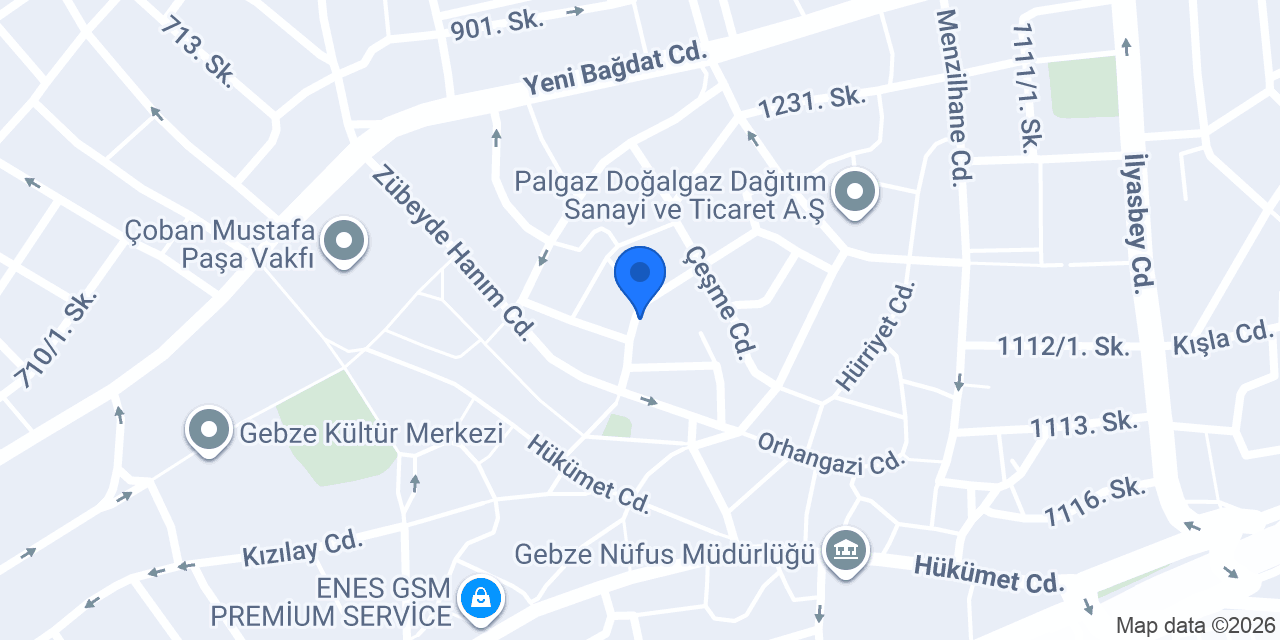 TEB Gebze Şubesi konumu