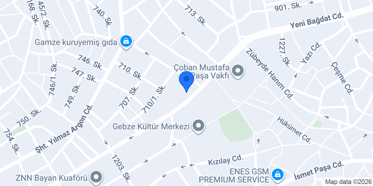 Domino's Pizza Gebze konumu