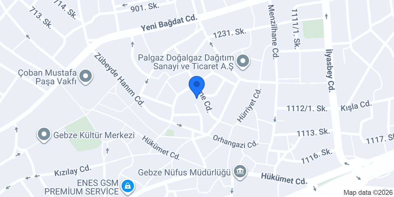 Gebze Merkez Kurs konumu