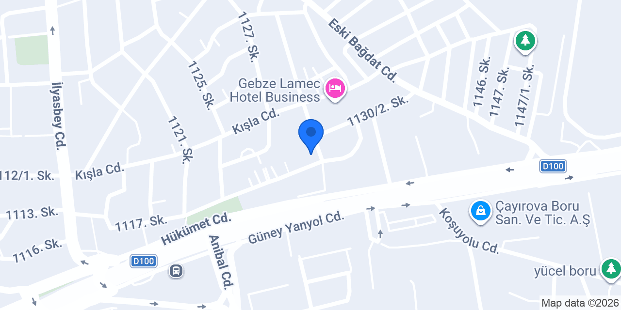AUTO CENTER GEBZE konumu