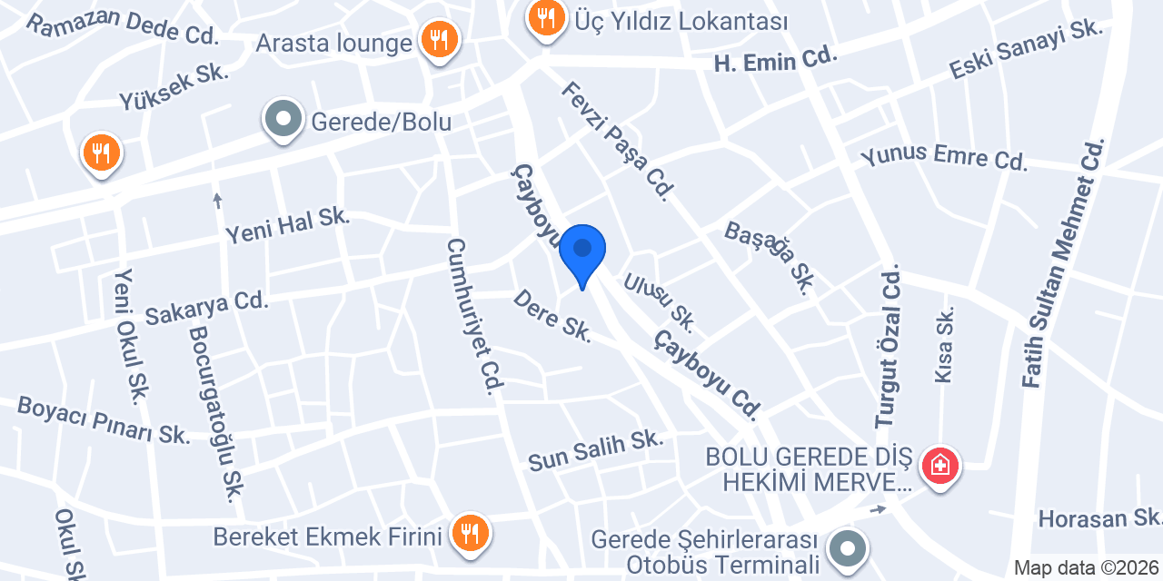 DHL eCommerce - Gerede Şubesi konumu