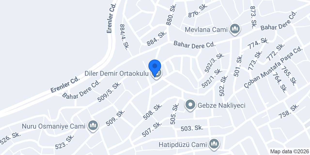 Diler Demir Ortaokulu konumu