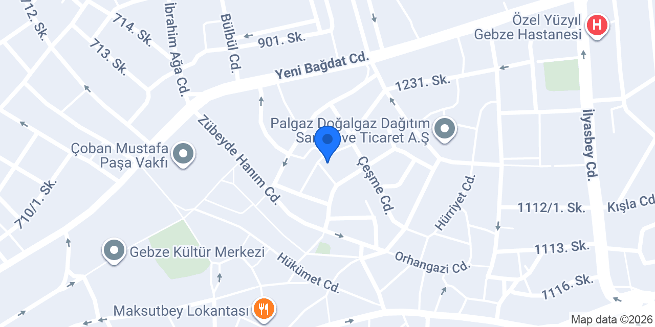 OTO GALERİCİLER DERNEĞİ GEBZE konumu