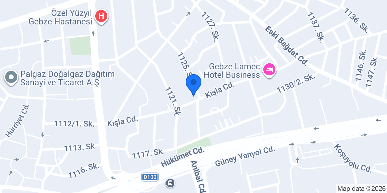 Gebze Dizel konumu