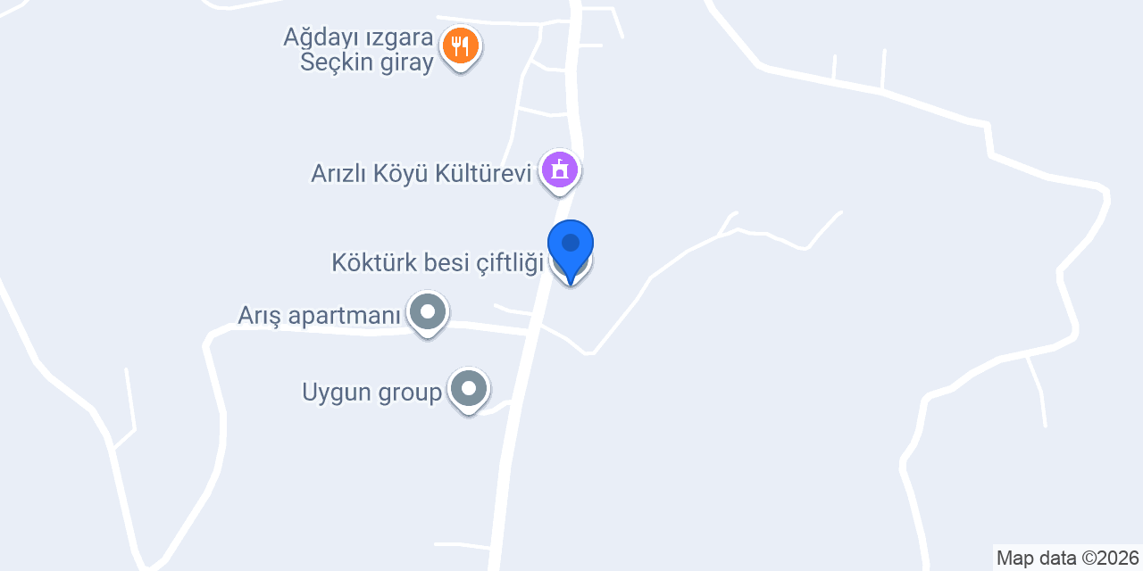 Köktürk besi çiftliği konumu