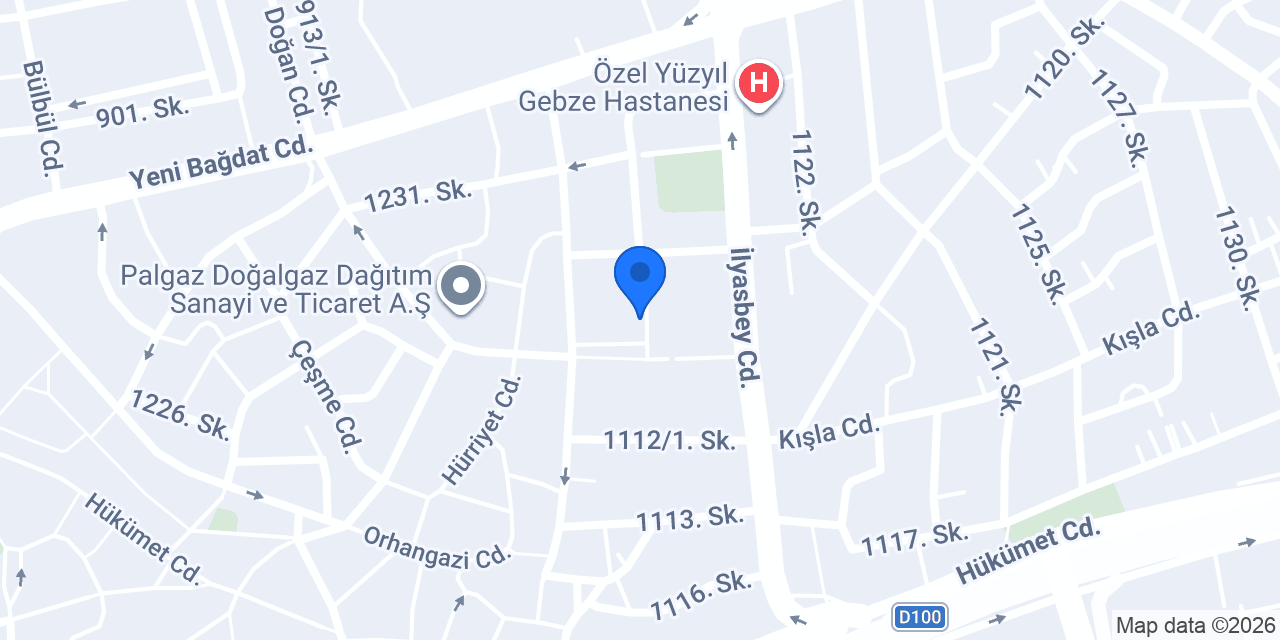 Gebze Bıçakçı Sigorta konumu