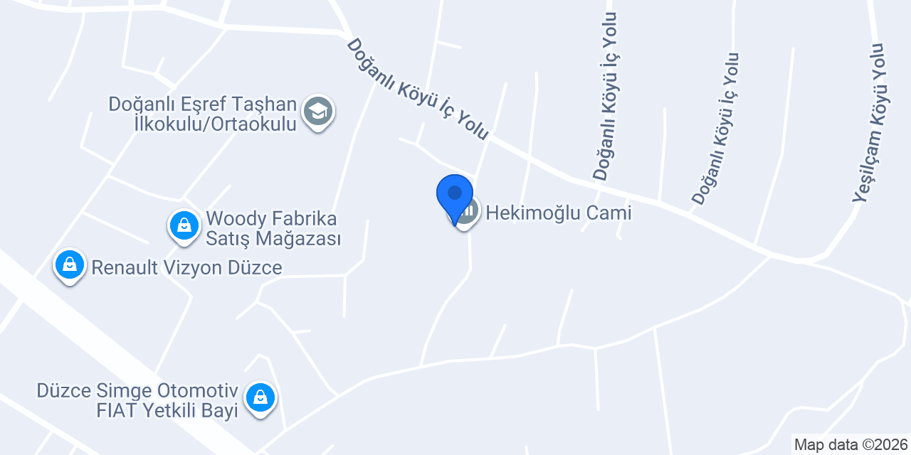Hekimoğlu Cami konumu