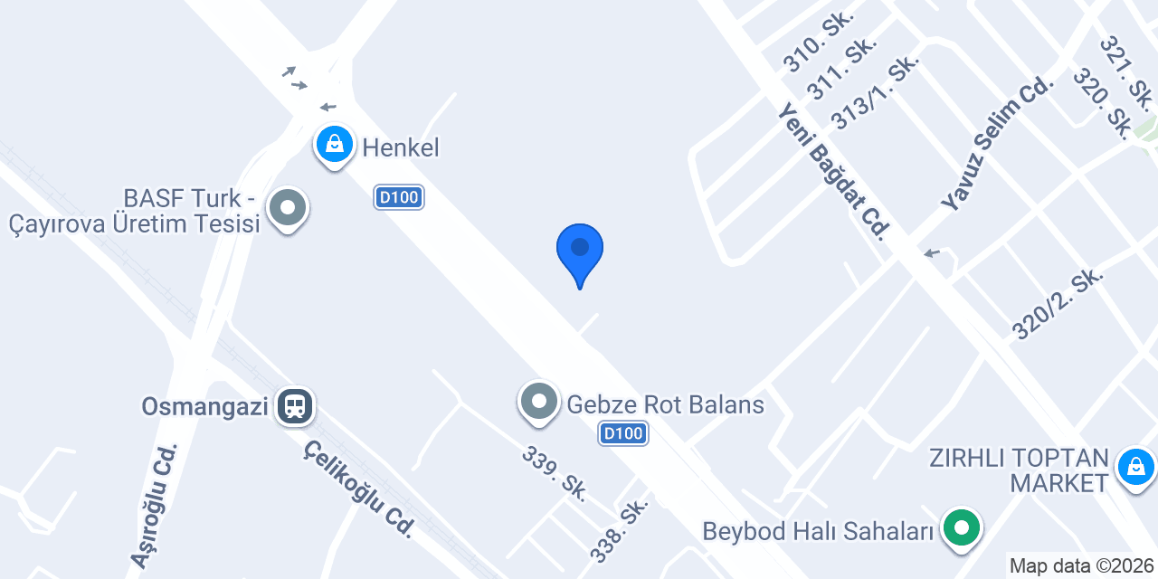 Hisar Çelik Döküm konumu