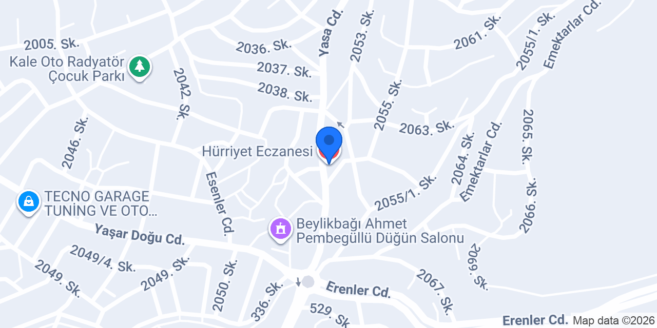 Hürriyet Eczanesi konumu