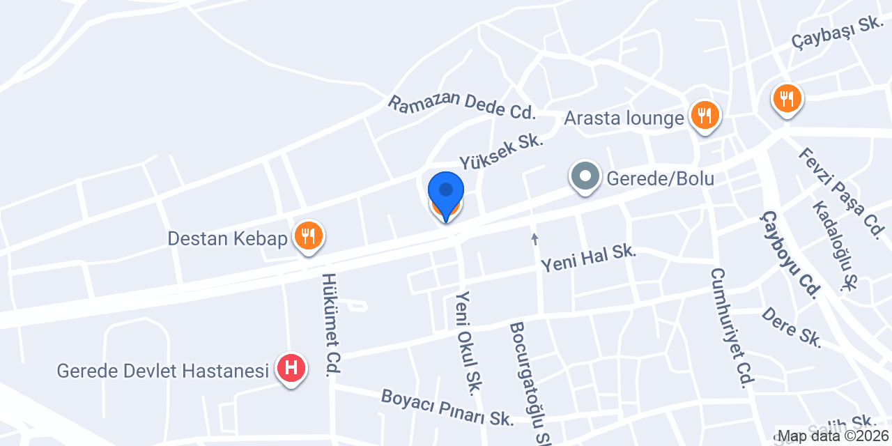 Sedef Pastanesi konumu