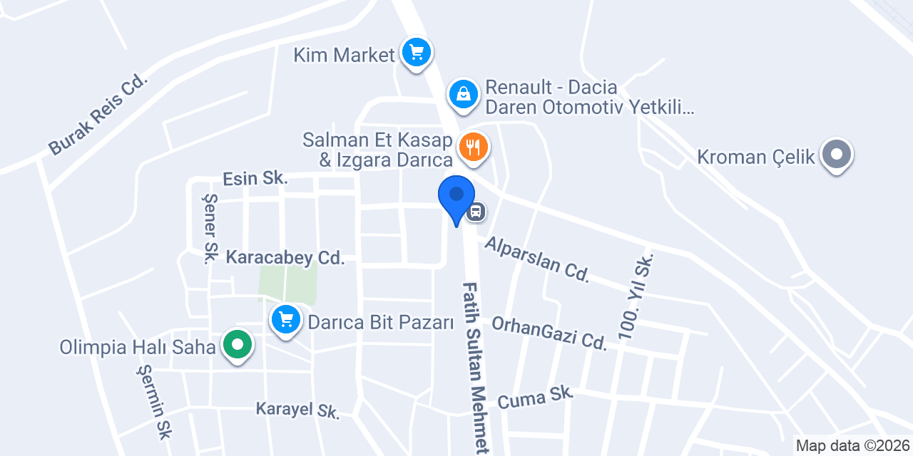 Bereket Pide Kebap konumu