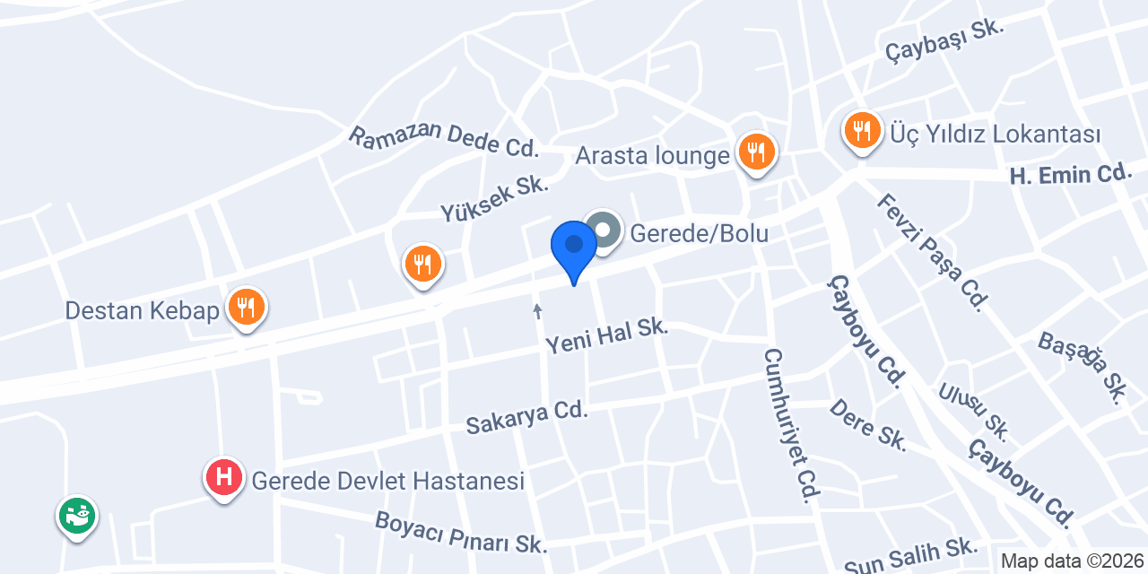 Gül Patisserie konumu