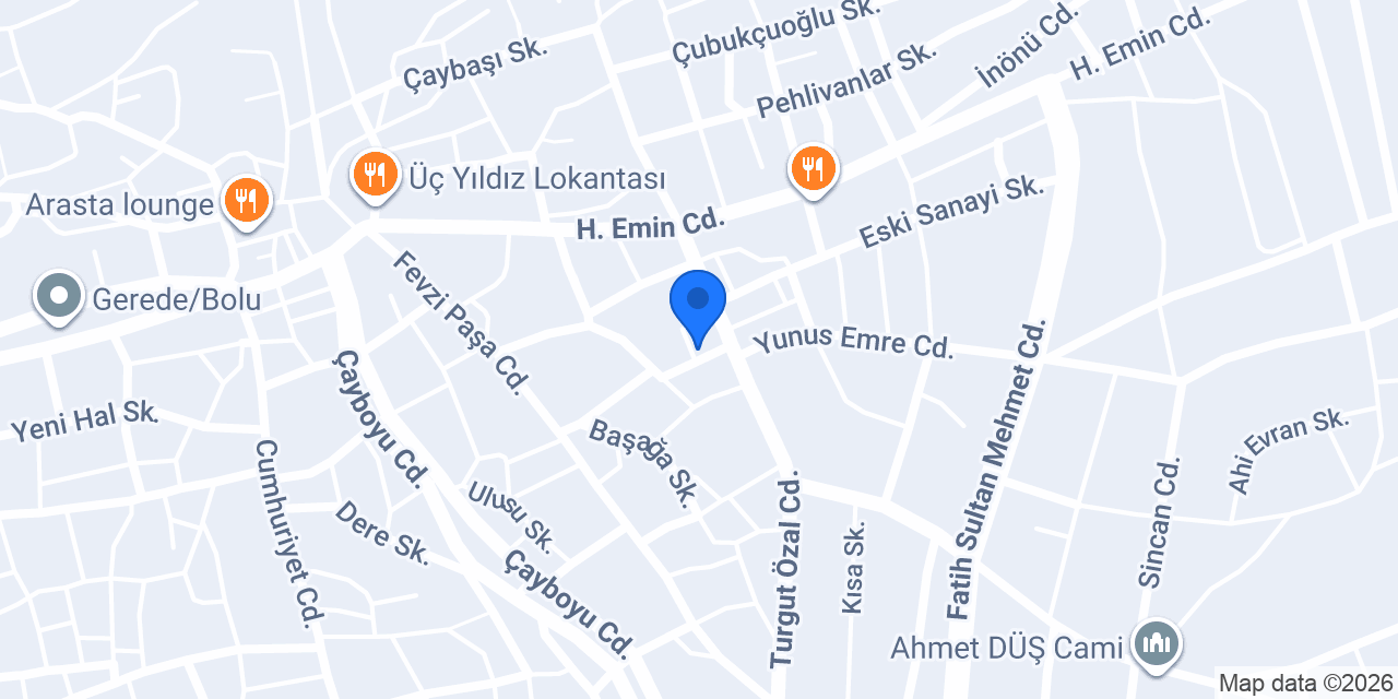 Gerede Ortaokulu konumu