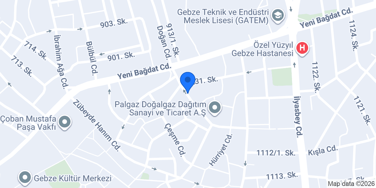 Yankı Duşakabin perakende imalat bayii konumu