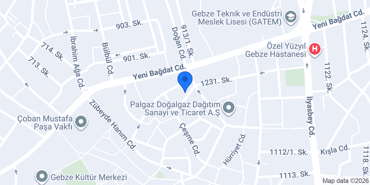 Gebze Tema Perde konumu
