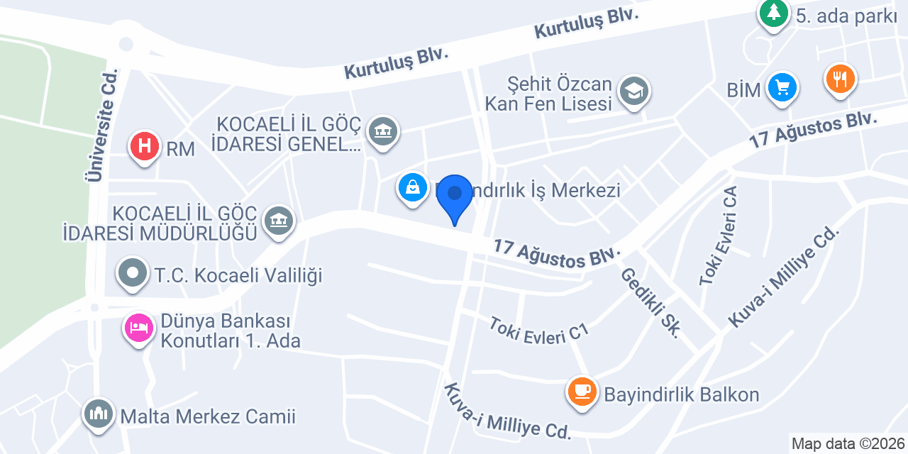 Emre Erkek Kuaförü konumu