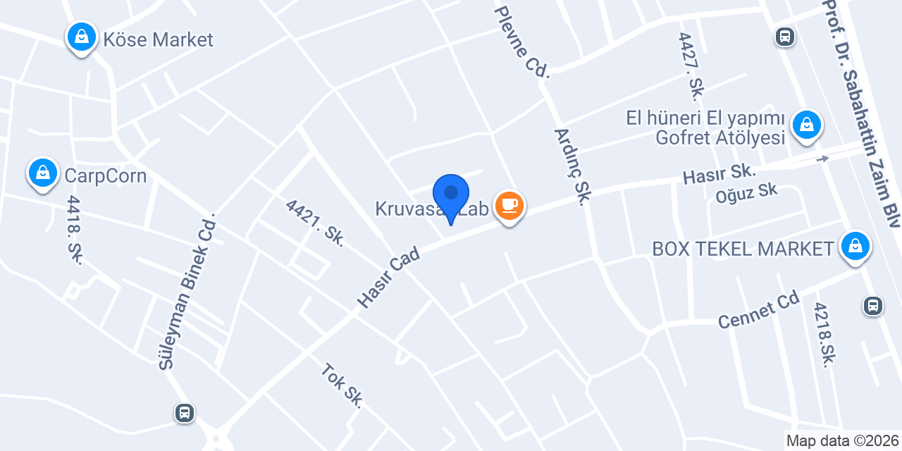 Yekpare Pastanesi konumu