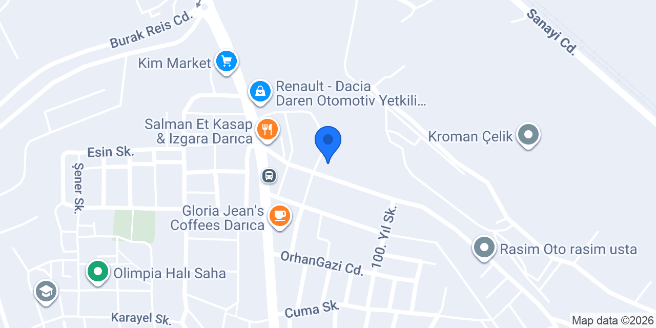 Darıca Kombi konumu