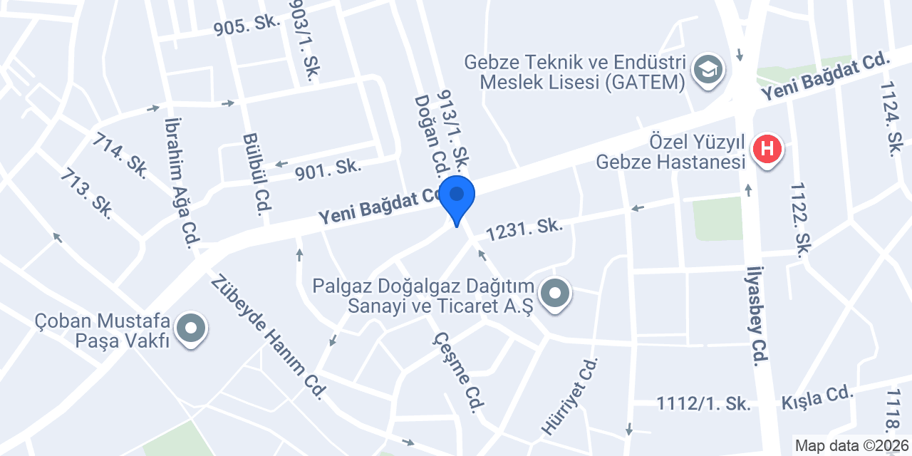 Pizzabulls Gebze - Merkez konumu
