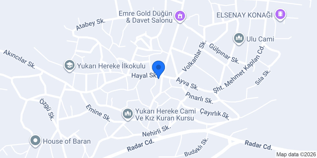 Ecrin kuruyemiş konumu
